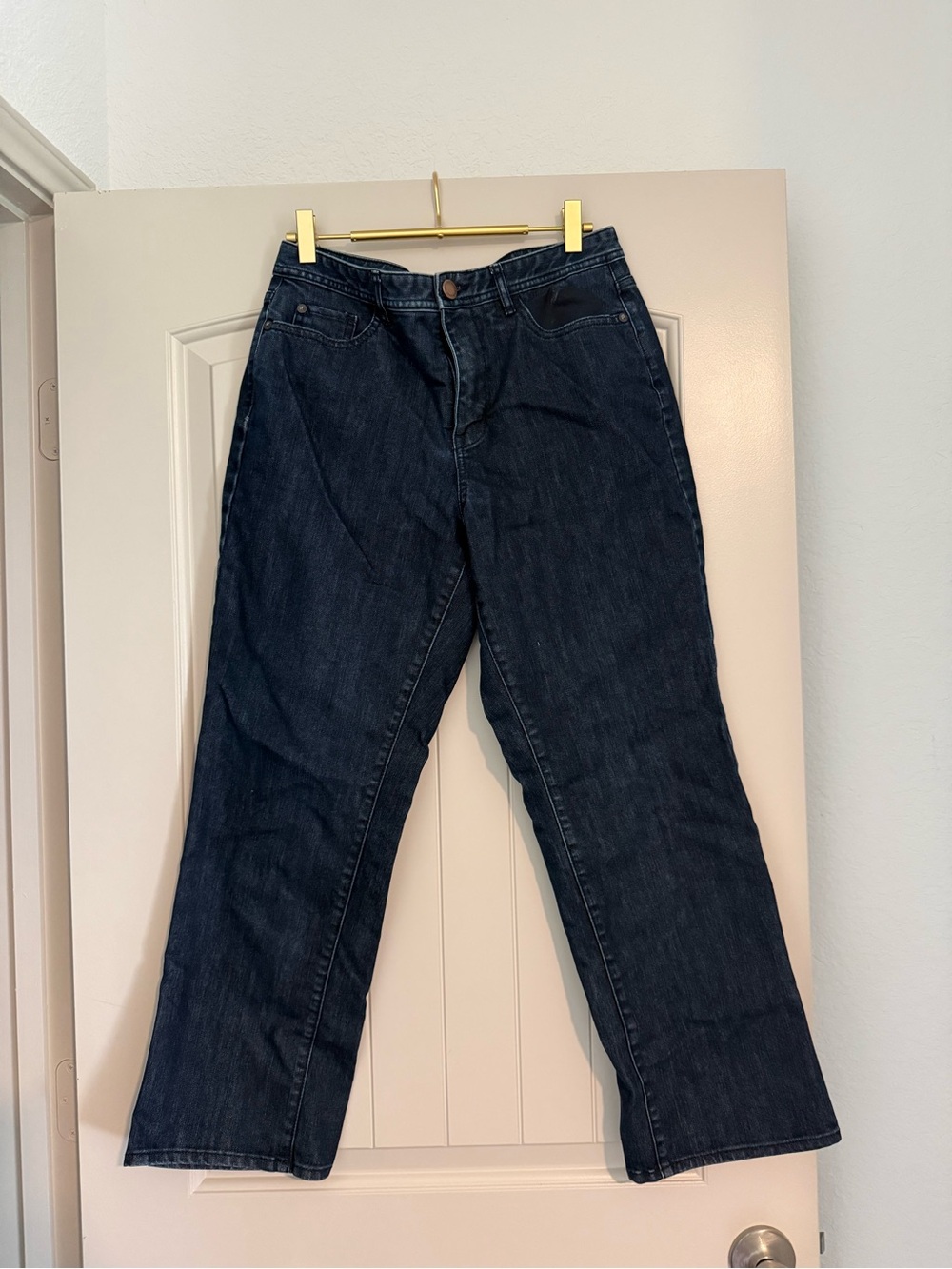 Classic Dark Blue Women's Straight-Leg Jeans